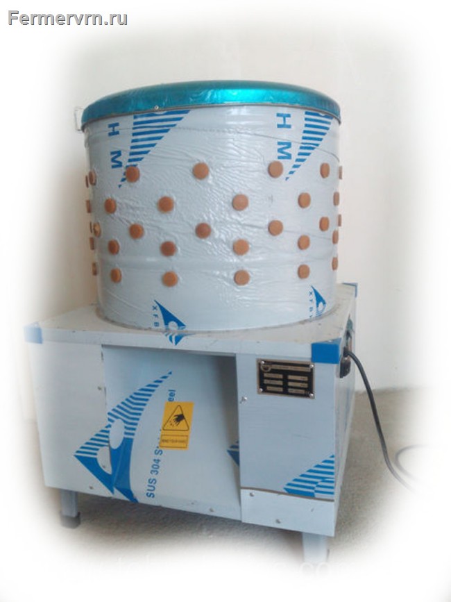 Перосъемная машина NT-600 для броллеров, кур и уток (1,5кВТ) 