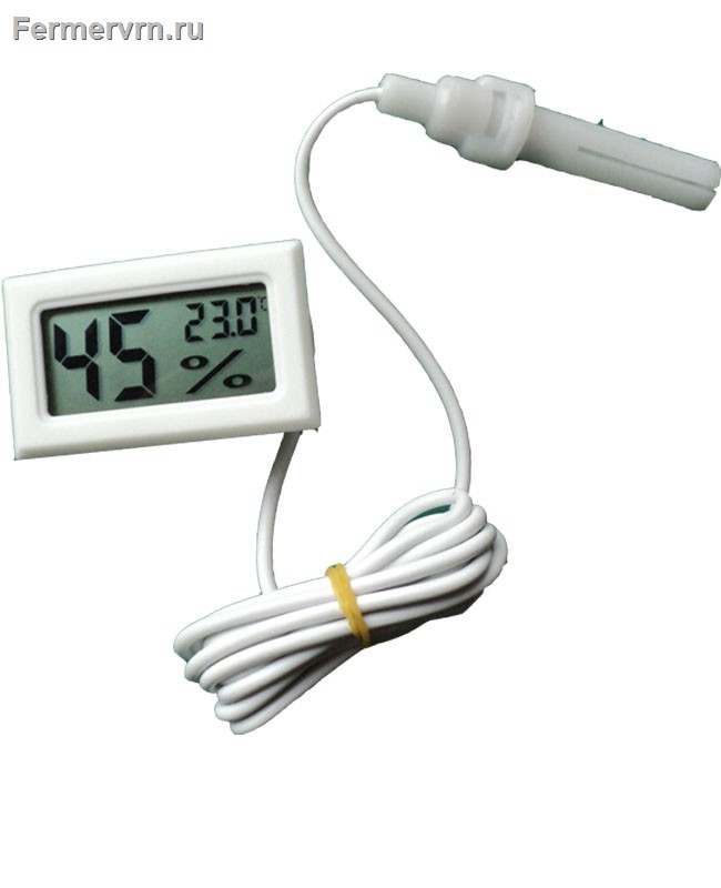 Термометр-гигрометр с выносным датчиком 